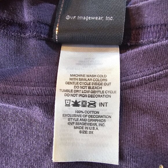 Harley Davidson Womens Bling Purple Long Sleeve Tee Shirt Size 2X tshirt - Picture 8 of 16